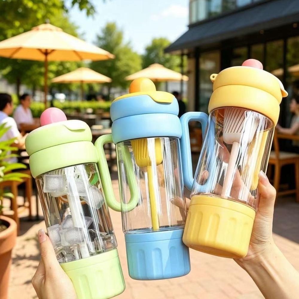 Leak-proof Sports Water Bottle Large Capacity Tea-water Separation Cup Tea Partition Cup Travel