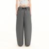 unifree Loose Fit Casual Pants with Flip Waistband