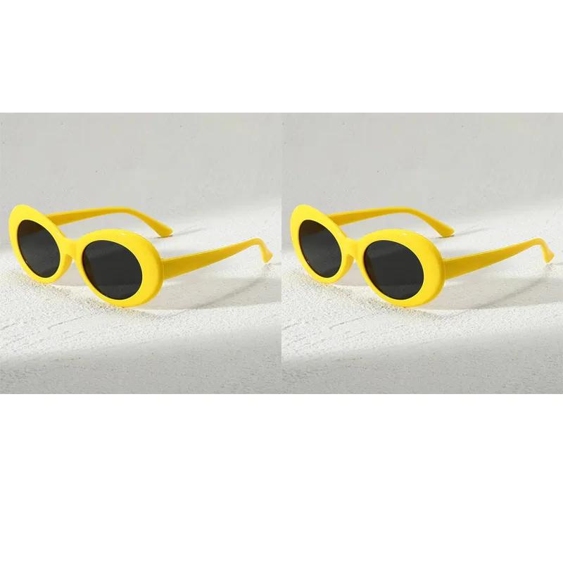 123Pcs Fashionable Oval Frame Glasses With Retro Academic Style Suitable For Street Pography And As A Holiday Gift