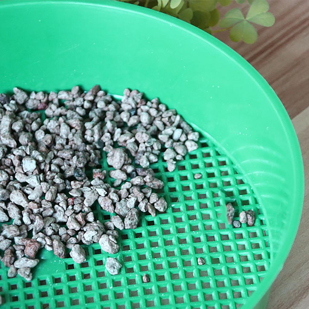 Plastic Garden Soil Sieve Lightweight Plastic Gardening Rock Compost Sifter for Sand Rocks Dirt Comp