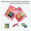 Manual 3D Embossing Label Maker DIY Mini Typewriter Machine with 7 Label Tape Rolls   9mm*300cm Handheld Labeler for