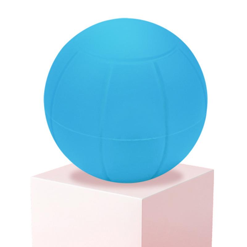 Blue Ball Pattern Single Ball Silicone Solid Fascia Ball Muscle Relaxation Silicone Ball Fitness Yoga Available Spherical Massage Ball