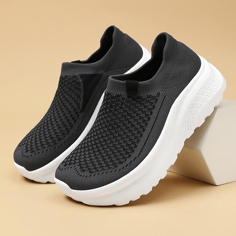 TUINANLE Zoccoli da Donna con Suola Nera Spessa, Scarpe Casual Estive in Rete Traspirante, Mocassini Leggeri Antiscivolo