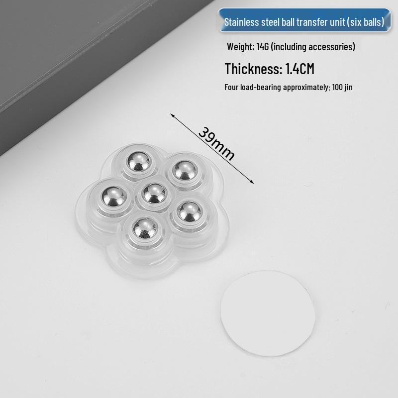 Cicha Samoprzylepna Podstawa Mobilna: Uniwersalne kółko bez wiercenia z pogrubionym łożyskiem kulkowym do użytku domowego