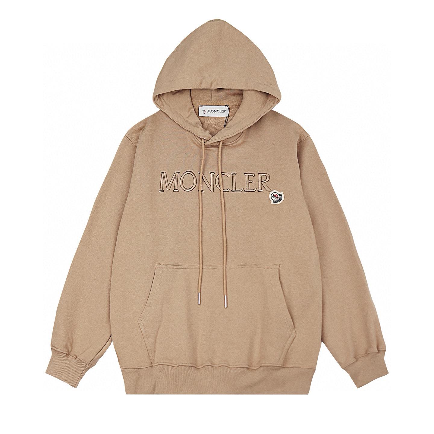 

Trendy Unisex Embroidered Mon Mon Family Hoodie M хакі