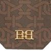 Bally Classic Horsebit Key Pouch Monogram Print Lanyard Bag Unisex Key Pouch Brown 6239187