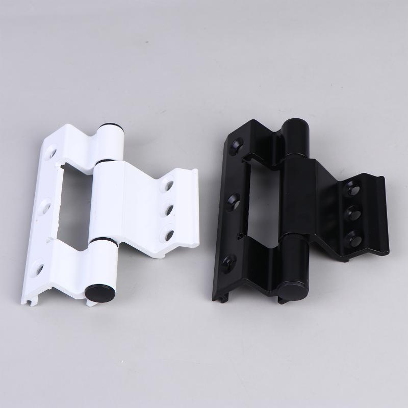 Black/White Broken Bridge Window Hinge In Aluminum Alloy For High-Quality Residential Furniture Hardware Accessories