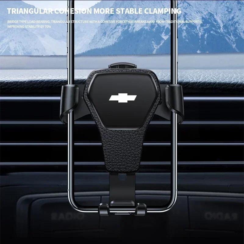 Gravity Car Phone Holder Air Vent Mount Cell Phone Holder For Chevrolet Spark Captiva Cruze Malibu Equinox Trax Camaro Blazer
