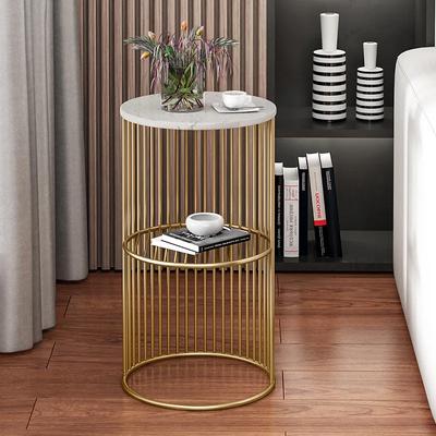 Nordic Eisen Licht Luxus Seite Tisch Kleine Kaffee Tisch Blume Paar Sofa Ecke Schrank Rack Wohnzimmer Mini Runde Ecke Tisch