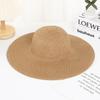Summer Straw Hat DIY Handmade Light Board Hat Sunshade Sunscreen Hat Activity Round Edge Woven Travel Sunshade Straw Hat