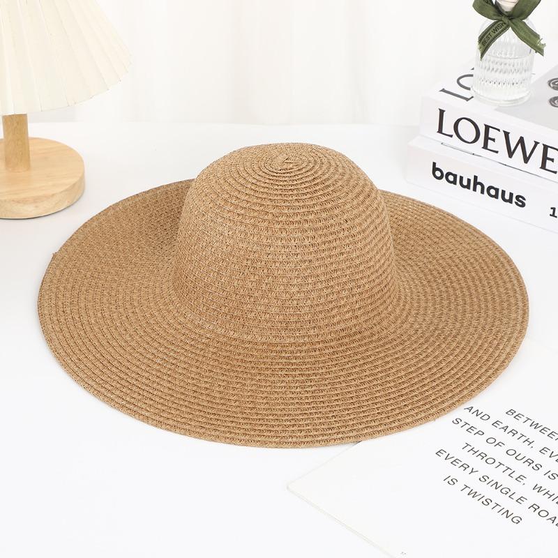 Summer Straw Hat DIY Handmade Light Board Hat Sunshade Sunscreen Hat Activity Round Edge Woven Travel Sunshade Straw Hat