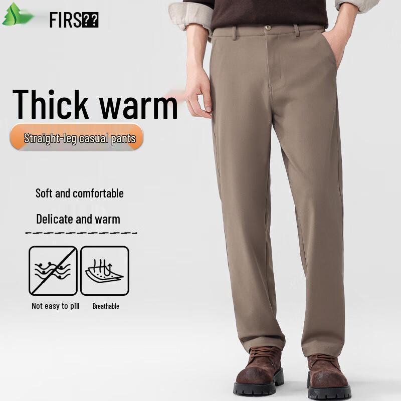 

FIRS Men s Warm Easy-Care Commuter Casual Pants 33