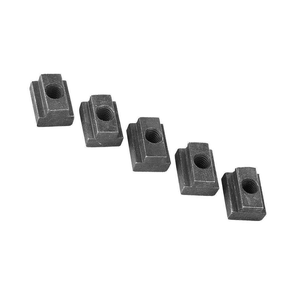 5pcs Black Oxide Grade 8.8 Carbon Steel t sloT nut T nut Tapped Through M6 Thread