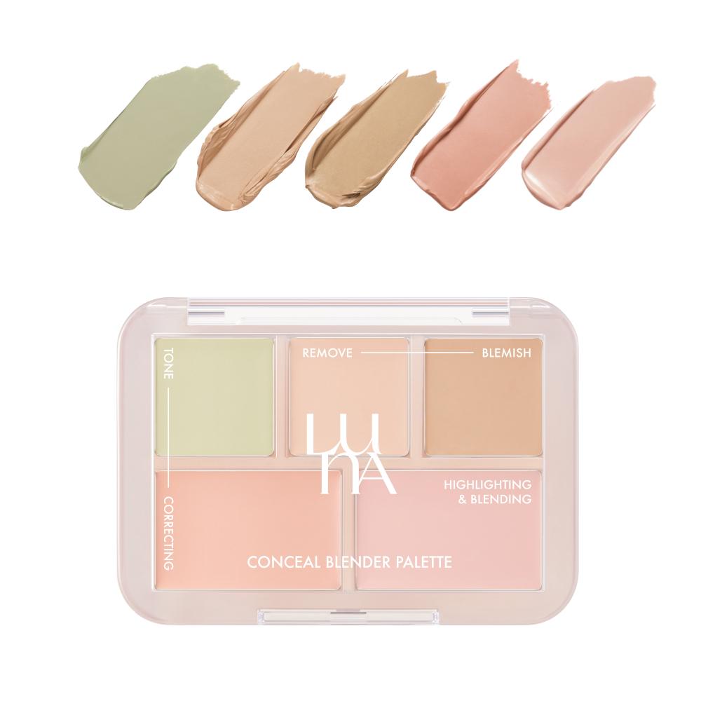 Luna Conceal Blender Palette 4 Colors 01 Clear Cover