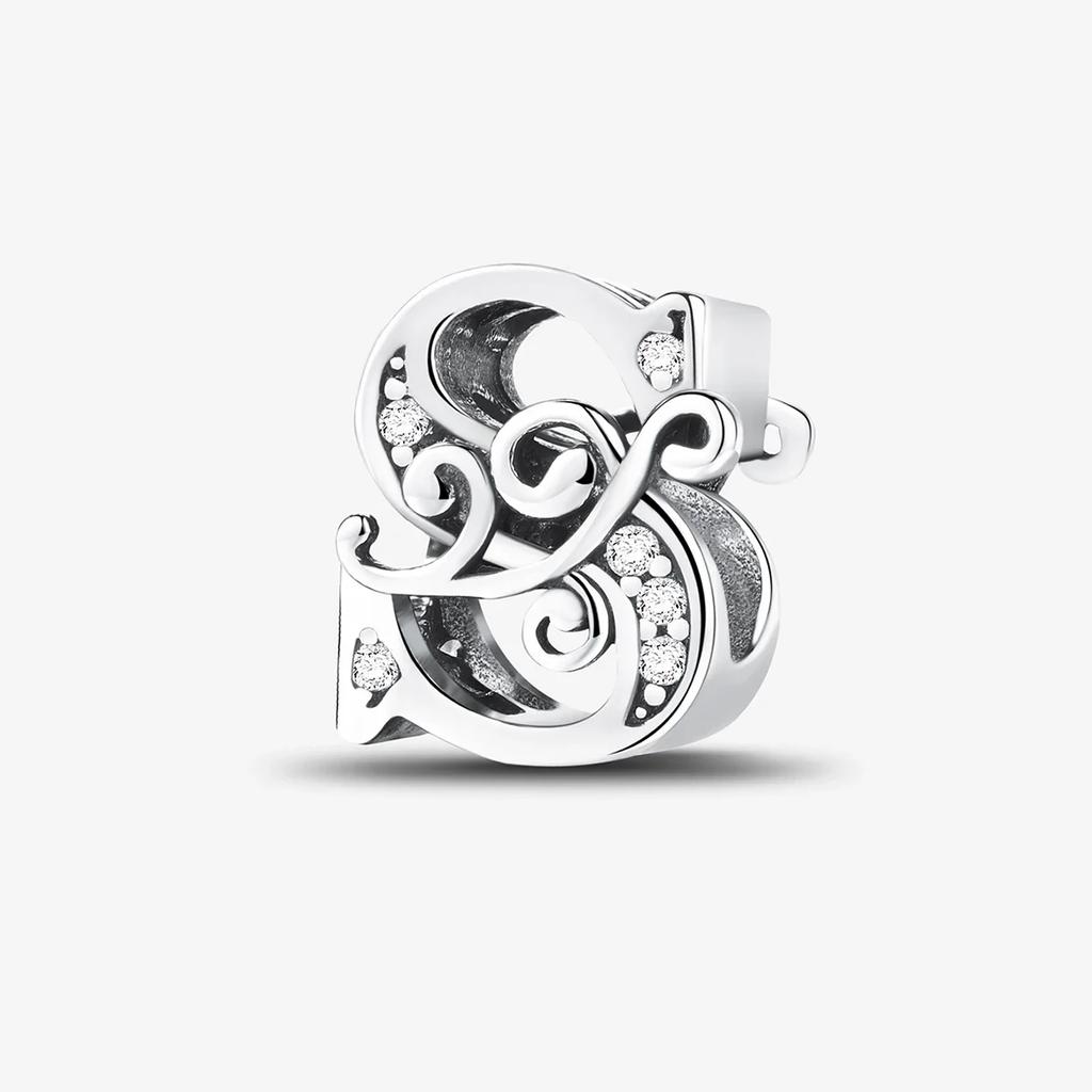 Kupfer Englische Buchstaben Anhänger Perlen Passen Original Pan DIY Armbänder Machen Geschenk Von Hoher Qualität Feiner Schmuck