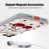 Cartoon Cherry Print Magnetic Phone Case For iPhone 17 Pro Max 16 15 14 13 Pro Max For Magsafe Wireless Charge TPU PC Back Cover