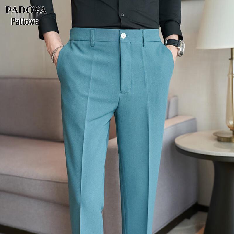 

Patuowa Men s Premium Straight Leg Casual Suit Pants 31