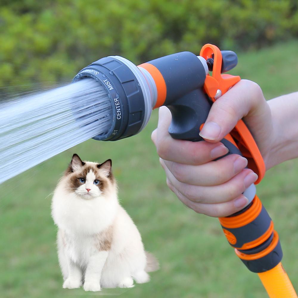 8 Pattern Garden Water Gun Hose Nozzle Mutifunctional Household Car Washing Yard Water Sprayer Pipe Tube Nozzle Sprinkle Tools