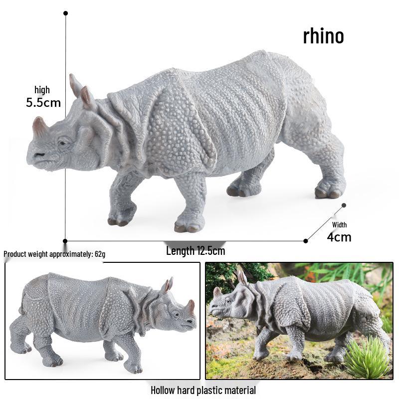 Cross-Border Animal Toy Set: Sheep, Cow, Horse, Donkey, Goat, Poultry Plastic Models