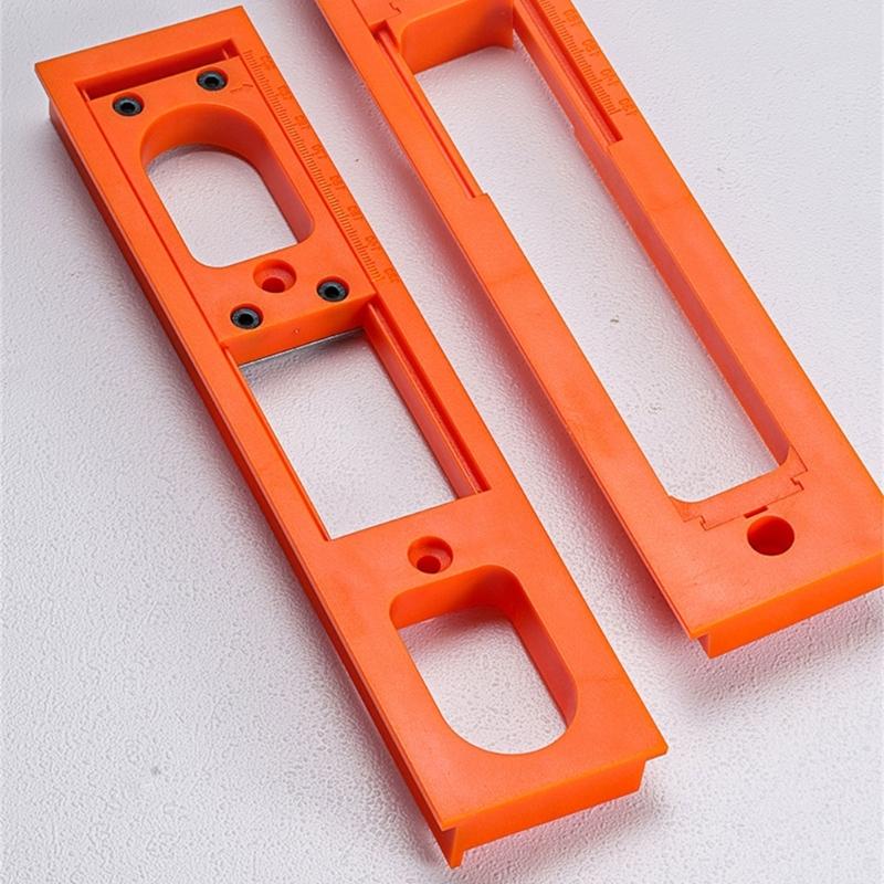 User Friendly Door Hinges Jig Set Portable Zinc Alloy Construction Convenient Accessory for Easy Installations Designs