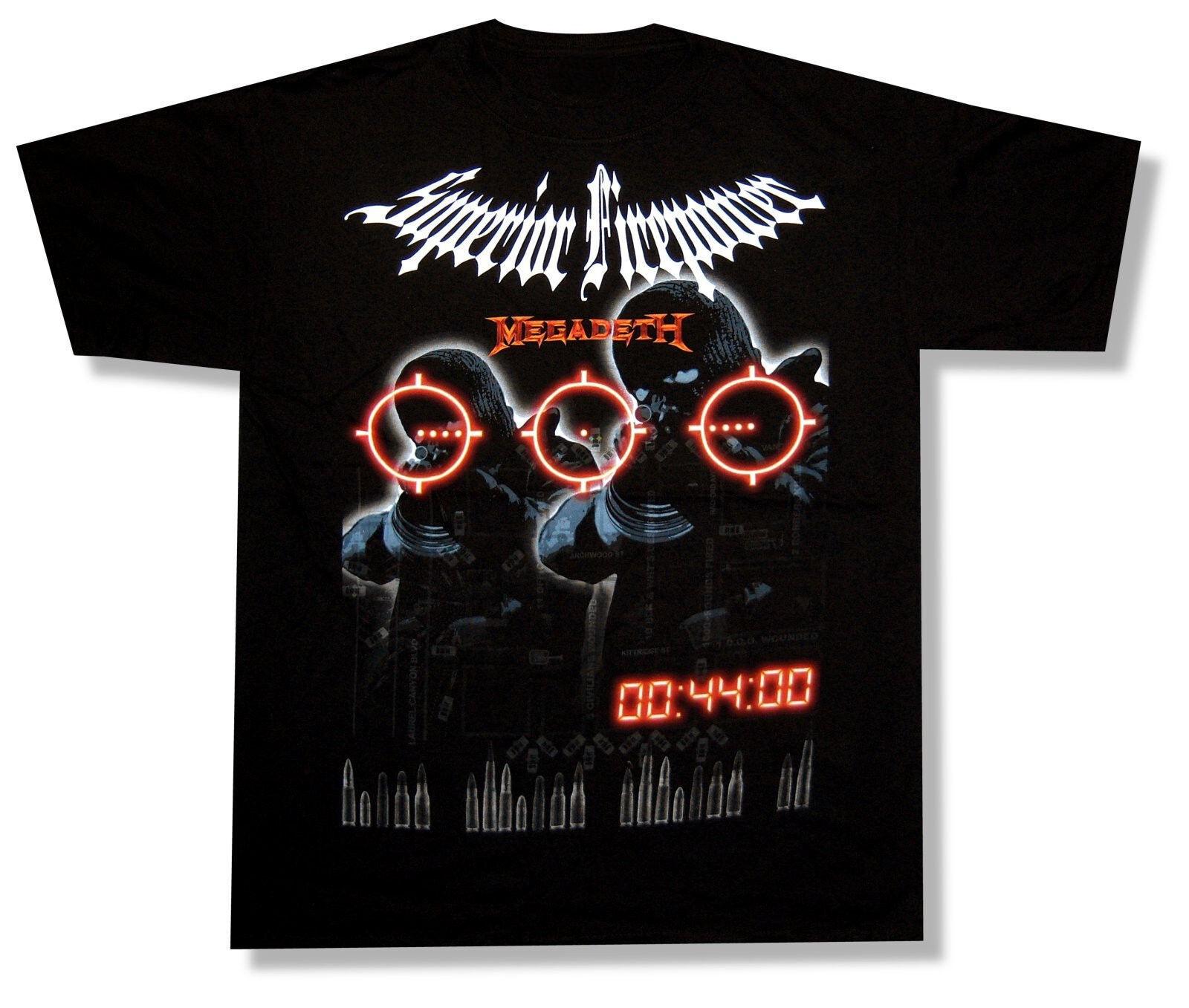 MEGADETH cd lgo SUPERIOR FIREPOWER Official SHIRT 2XL New OOP rust peace killing XXL