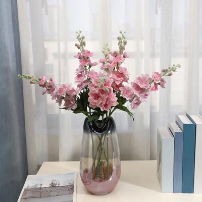 Artificial Flowers Adjustable Plastic Branches Silk Cloth Petals Realistic Violet Design Imitation Flower Wedding Halls Home Decor