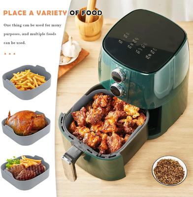 Silikonový hrnec do horkovzdušné fritézy Koš Opakovaně použitelný Pečicí plech do trouby Koš na smaženou pizzu a kuře Pečicí podložka Forma Snadno čistitelná Vložka do horkovzdušné fritézy