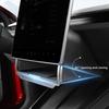 Pour Tesla Model Y Juniper 2025 Model 3 Highland 2024 Boîte de rangement cachée sous l'écran Organiseur de console centrale derrière l'écran