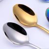 6Pcs Stainless Steel Coffee Tea Stir Spoon Long Handle Ice Cream Dessert Spoons Stainless Steel Tableware Set Kitchen Supplies