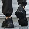 Black Safety Shoes Men Lightweight Comfort Work Sneakers Puncture-Proof Steel Toe Shoes Work Boots Protection Shoes Non-Slip