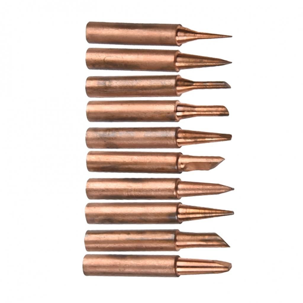10pc/Set Soldering Tip 900M-T Soldering Tip Pure Electric Iron Head High Quality