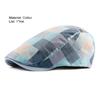 Gorras de Pescador Avanzadas Planas Vintage Cuadros Colores Contrastantes Sombrero de Hombre para Uso Diario