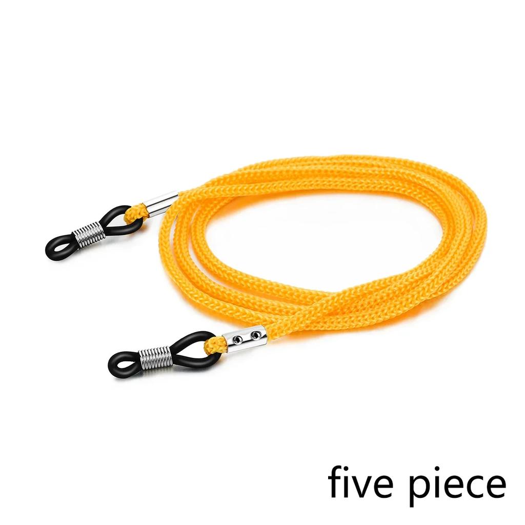 5 Stück Verstellbarer Brillenbandhalter Anti-Rutsch Brillenkordel Seil Sport Sonnenbrillen Kette Lanyard Brillenhalter Damen Herren