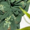 Herbal Medicine Pattern Embroidery Fabric for Sewing Hanfu Ancient Cheongsam Horse-face Pleated Skirt Clothing Designer Fabric