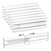 Adjustable Transparent Drawer Dividers with Foam Ends, Expandable and Retractable, Multiple Pack