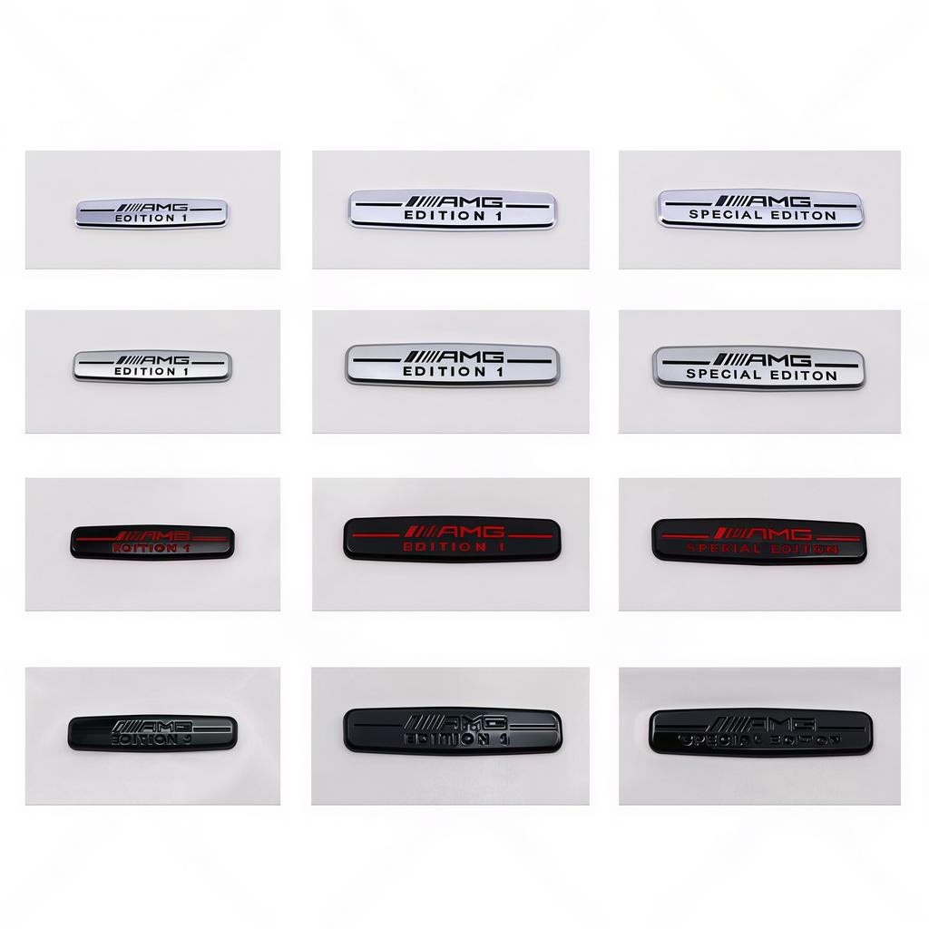 New 3D ABS Special EDITION 1 Logo Badge Sticker Steering Wheel Side Fender Rear Trunk Emblem Decal for GLC CLA GLK Etc
