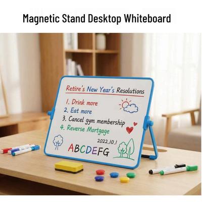Magnetisches, abwischbares Whiteboard mit Ständer - Zeichen- und Lehrmittel für Kinder