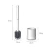 HQPC Wall-Mounted Long-Handle Toilet Brush Set