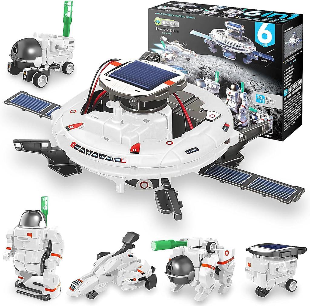 13-in-1 DIY Solarbetriebenes Roboter-Spielzeugauto-Bausatz