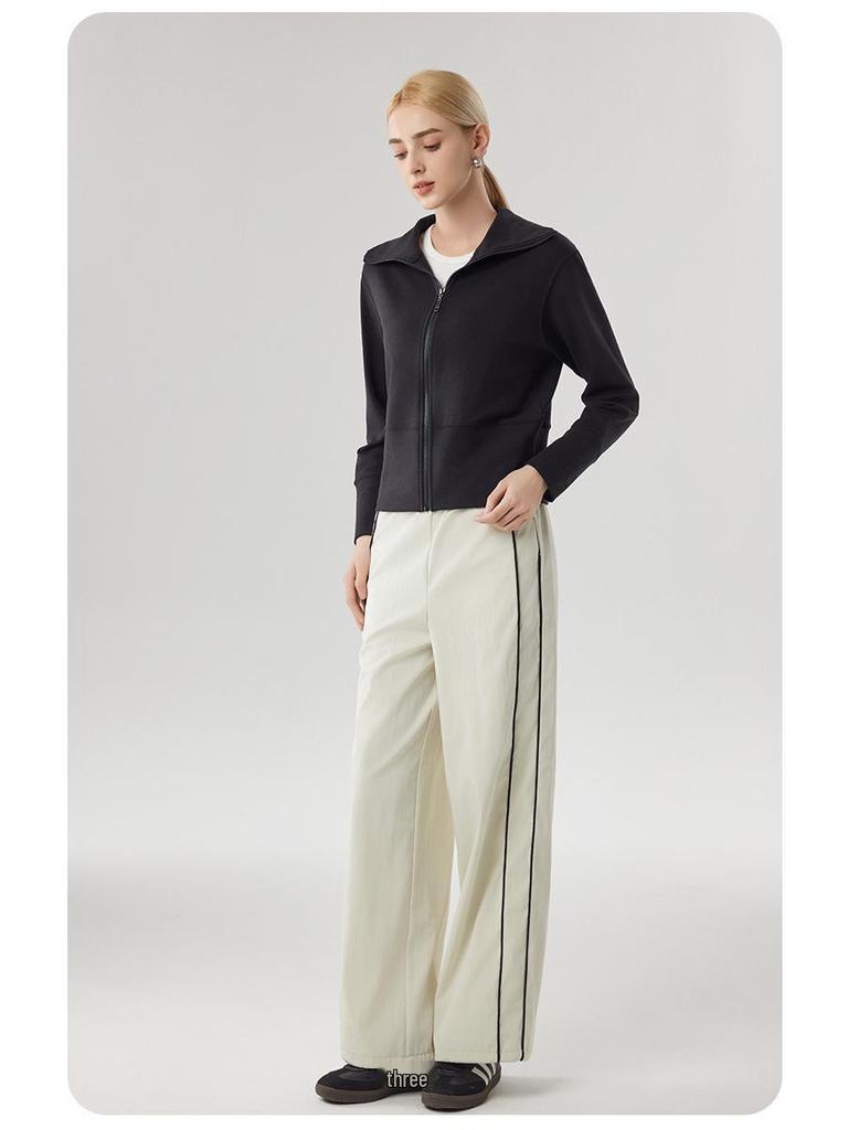 Women's Canary Jacket: Autumn/Winter Casual Cardigan, Stand-Up Collar, Windproof, Thickened, Warm Sports Top.