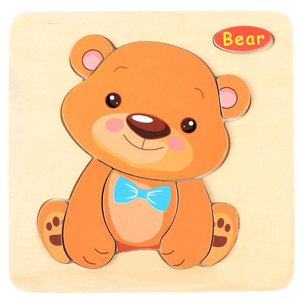 Wooden Puzzle Educational Developmental Baby Kids Training Toy