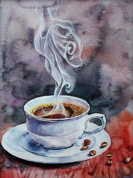 5D Diamond Painting Cup Full Square Round Mosaic Rhinestone Cross Stitch DIY Diamond Embroidery Coffee Wall Art