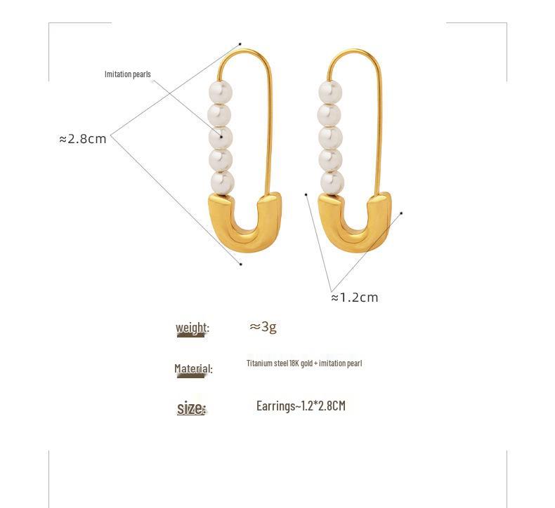 Hong Kong Style Pearl Clip Earrings: Fashionable & Versatile Autumn/Winter Accessory for Women