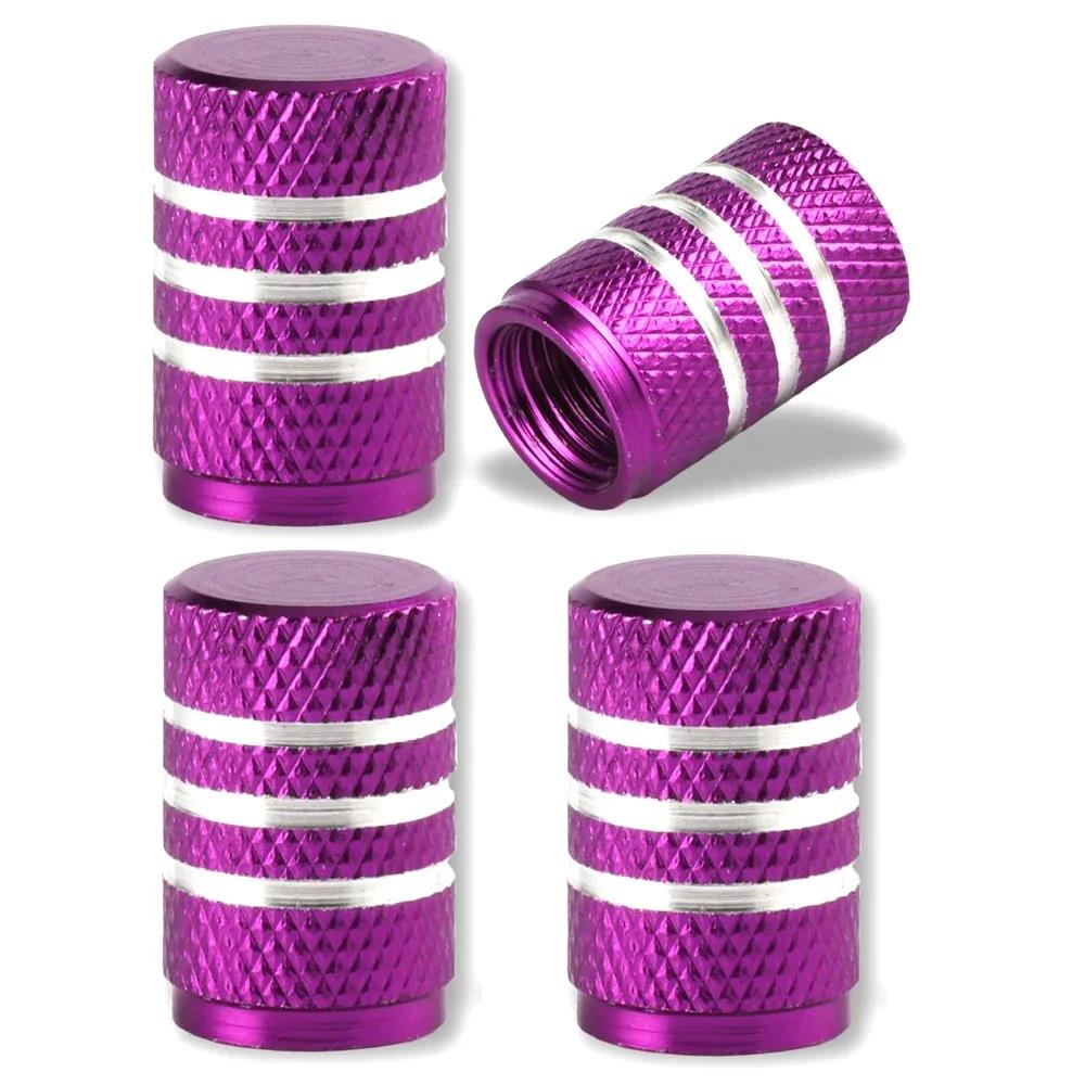Aluminum Alloy Tire Valve Stem Caps 4 Pcs Universal Stem Covers for Cars Motorcycles and Bikes Auto Tire Accessoires Valve Stems 1