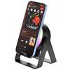 Wireless Induction Speaker with Colorful Ambient Light BT Speaker 360 Rotation Phone Holder Portable Speaker Gifts for Men Women