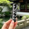 Piano Key Bookmark Bookmark, Stainless Steel Music Note Page Marker, Musical Decorative Elegant Book Accessory for Lovers, Black White Reading