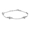 925 Sterling Silver Synthetic Cubic Zirconia Bracelets Women's 597354CZ