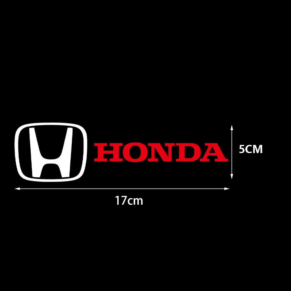 2/4PC Waterproof Car Stickers Vinyl Styling Art Creative Auto Decal Accessory For Honda Fit Civic Jazz Accord CR-Z Vezel Insight