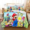 Super Mario Duvet Cover Set Comfortable and Warm Bedding Set for Decorating Your Bedroom and Enhancing Home Life for Teens Gifts