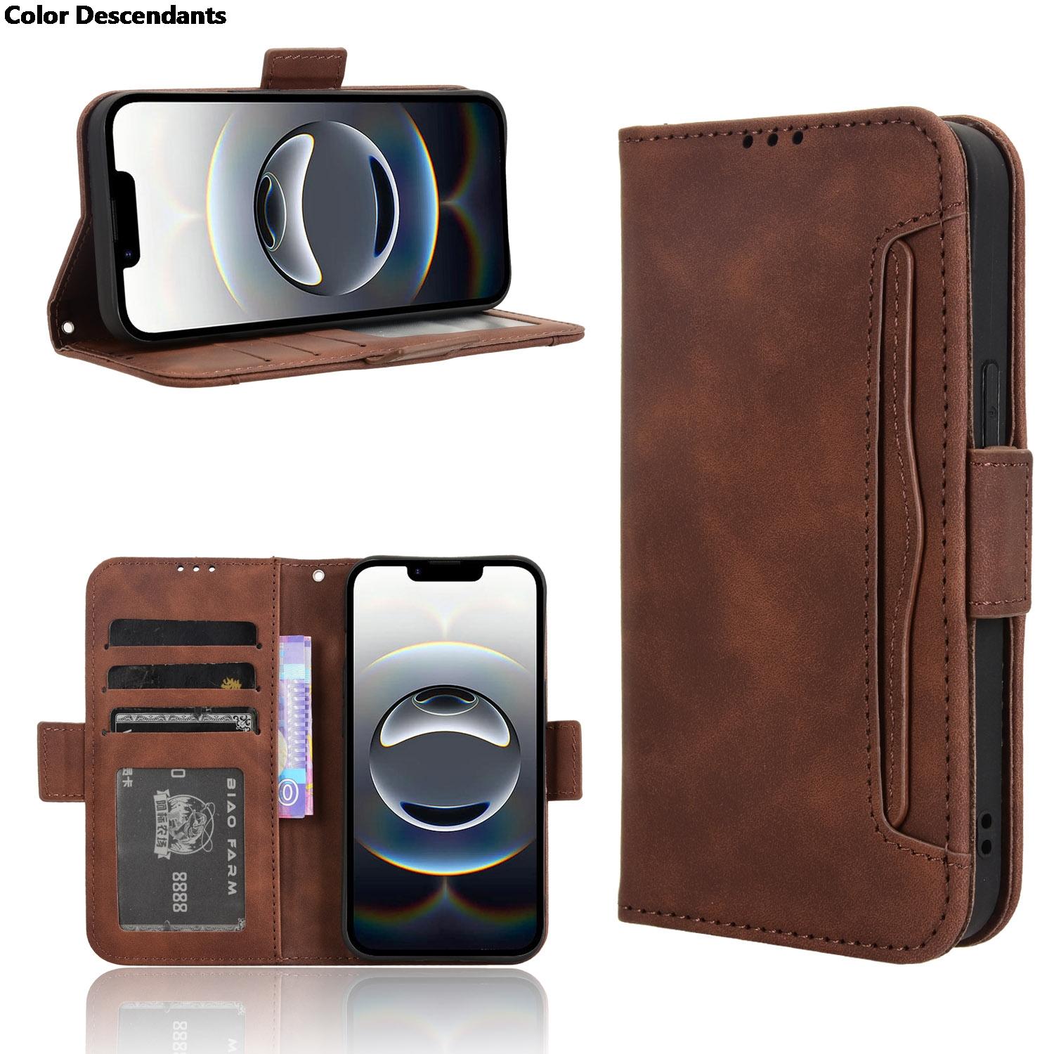

For OPPO A5 Pro 5G Global Premium Leather Wallet Leather Flip Multi-card slot Cover For OPPO A5 Pro 5G Global Phone Case OPPO A5 Pro Global коричневий